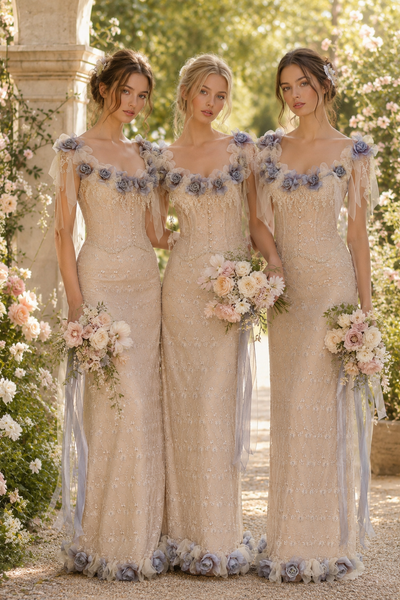 Elena Collection – Couture Bridesmaid Corset & Skirt Set