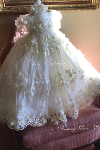 Eloisa  - Heirloom Christening Gown
