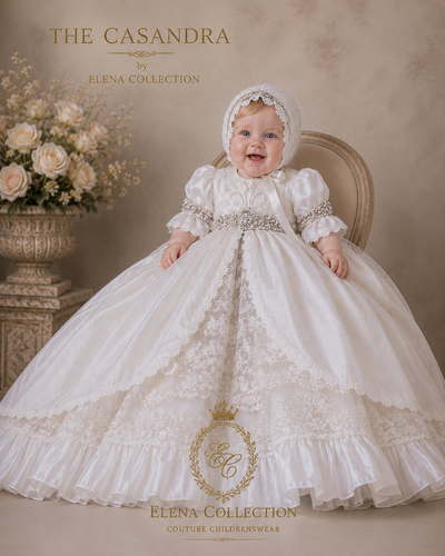 Casandra Gown  - Heirloom Christening Gown