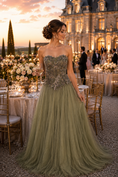 The Sage Garden Corset Gown

From the Elena Collection Archives • One of a Kind