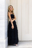 Black Maxi Lace Skirt - Molly