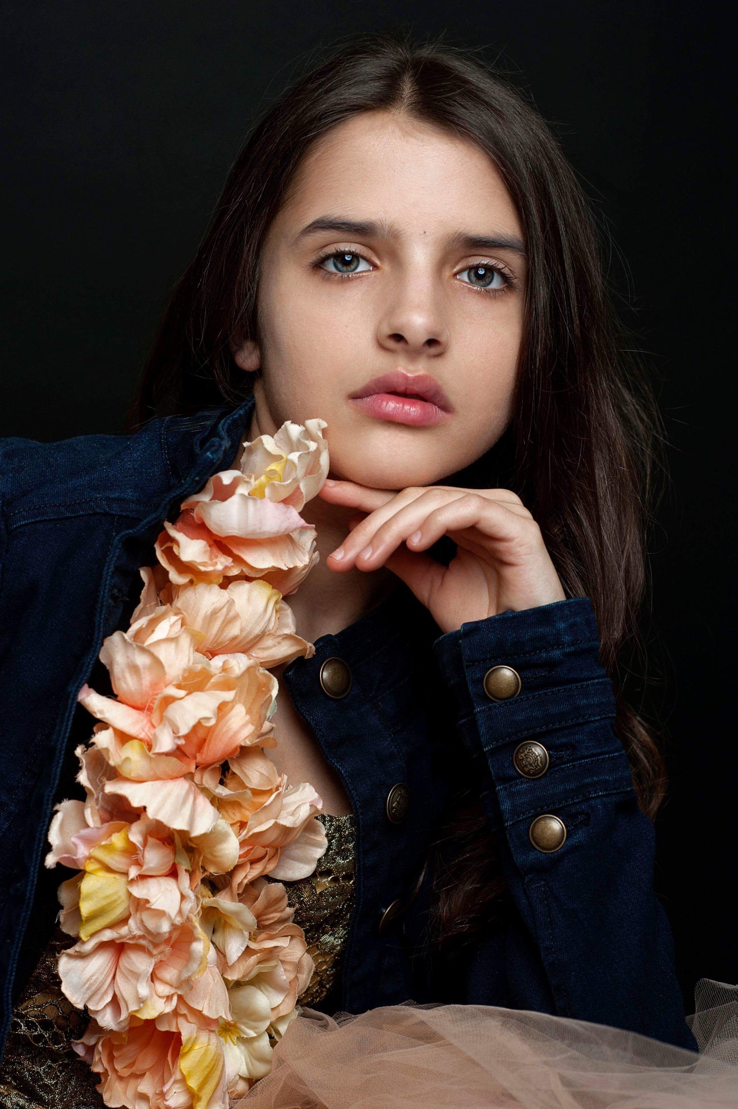 Girls Floral Corset Top  - Laura