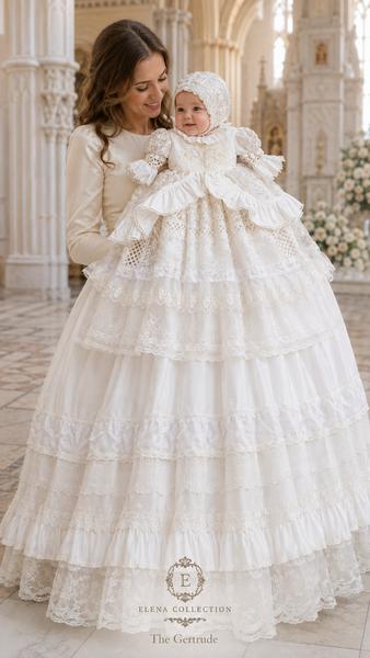 The Gertrude — One-of-a-Kind Two-Piece Christening Ensemble