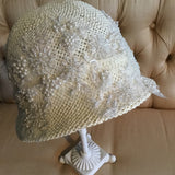 Bridal Cloche Hat - Amber
