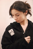 Cropped Black Hoodie - Laura