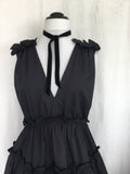 Black Tiered Mini Dress