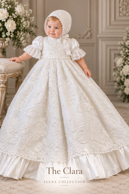 The Clara  - Heirloom Christening Gown