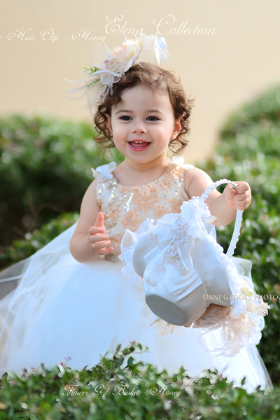 Flower Girl Tulle Dress - Honey