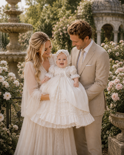 Casandra Gown  - Heirloom Christening Gown