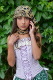 Lilac Lace-Up Corset Top