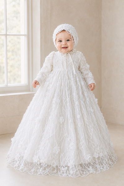 THE GRACE GOWN | COUTURE CHRISTENING ENSEMBLE