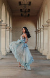 Blue Ethereal Corset Dress - Joleen
