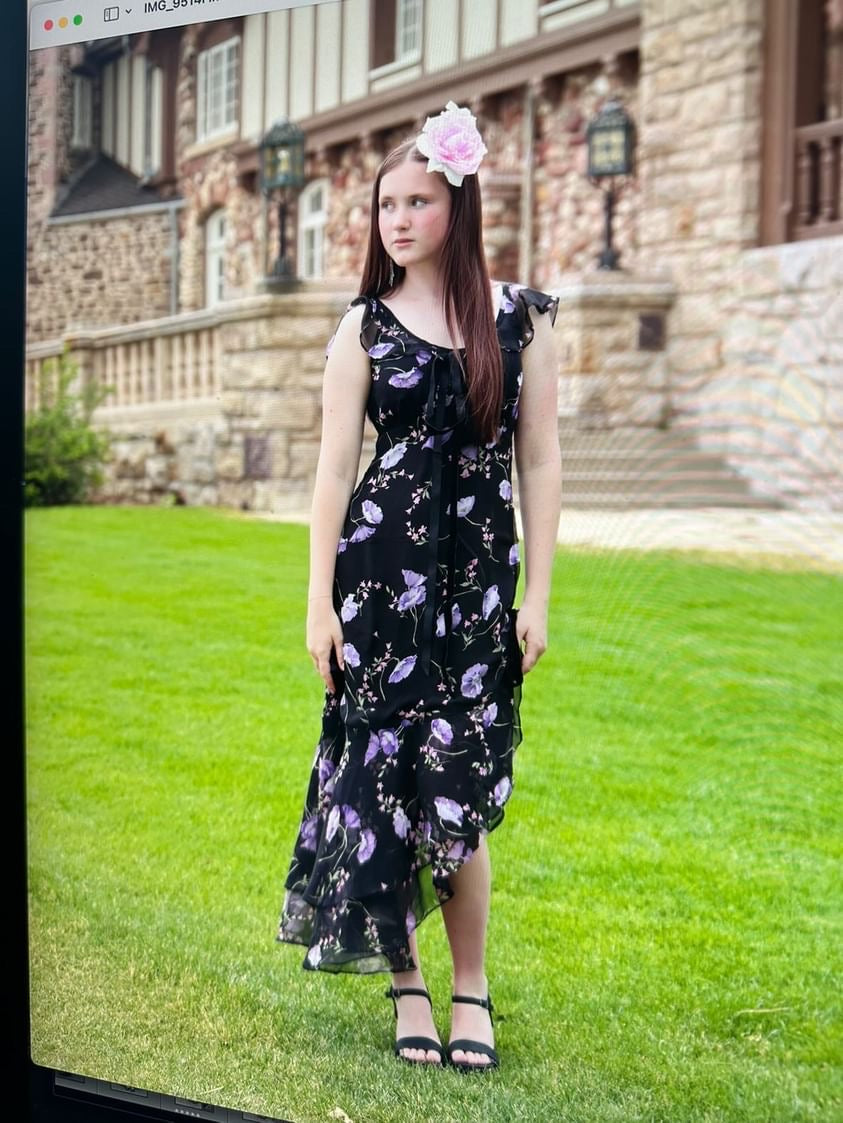 Floral Chiffon Bohemian Dress - Abbie
