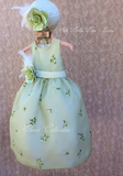 Silk Green  Baby Dress- Laura