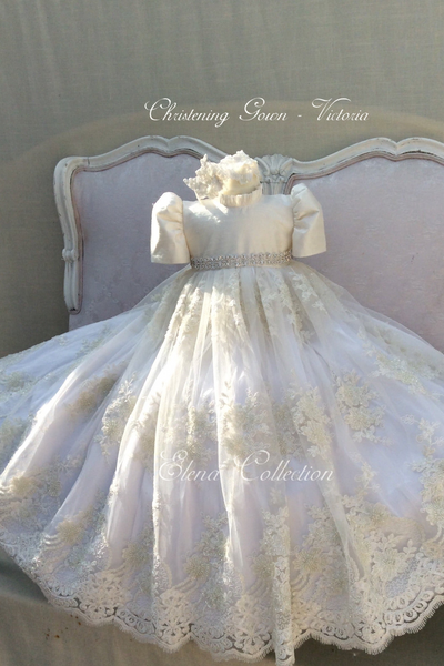 Victoria Gown  - Heirloom Christening Gown