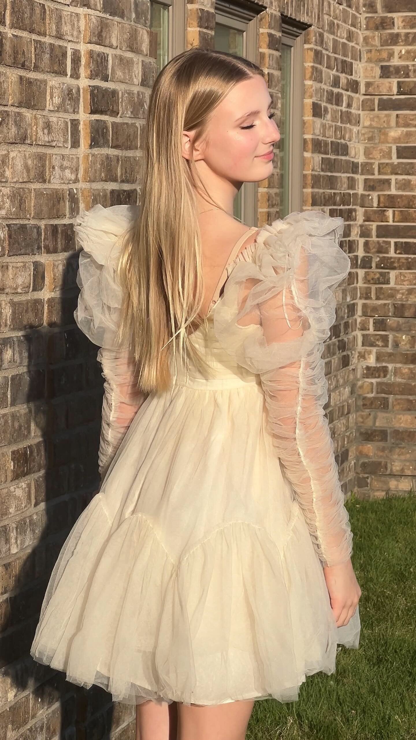 Ivory Ethereal Tulle Dress - Gloria
