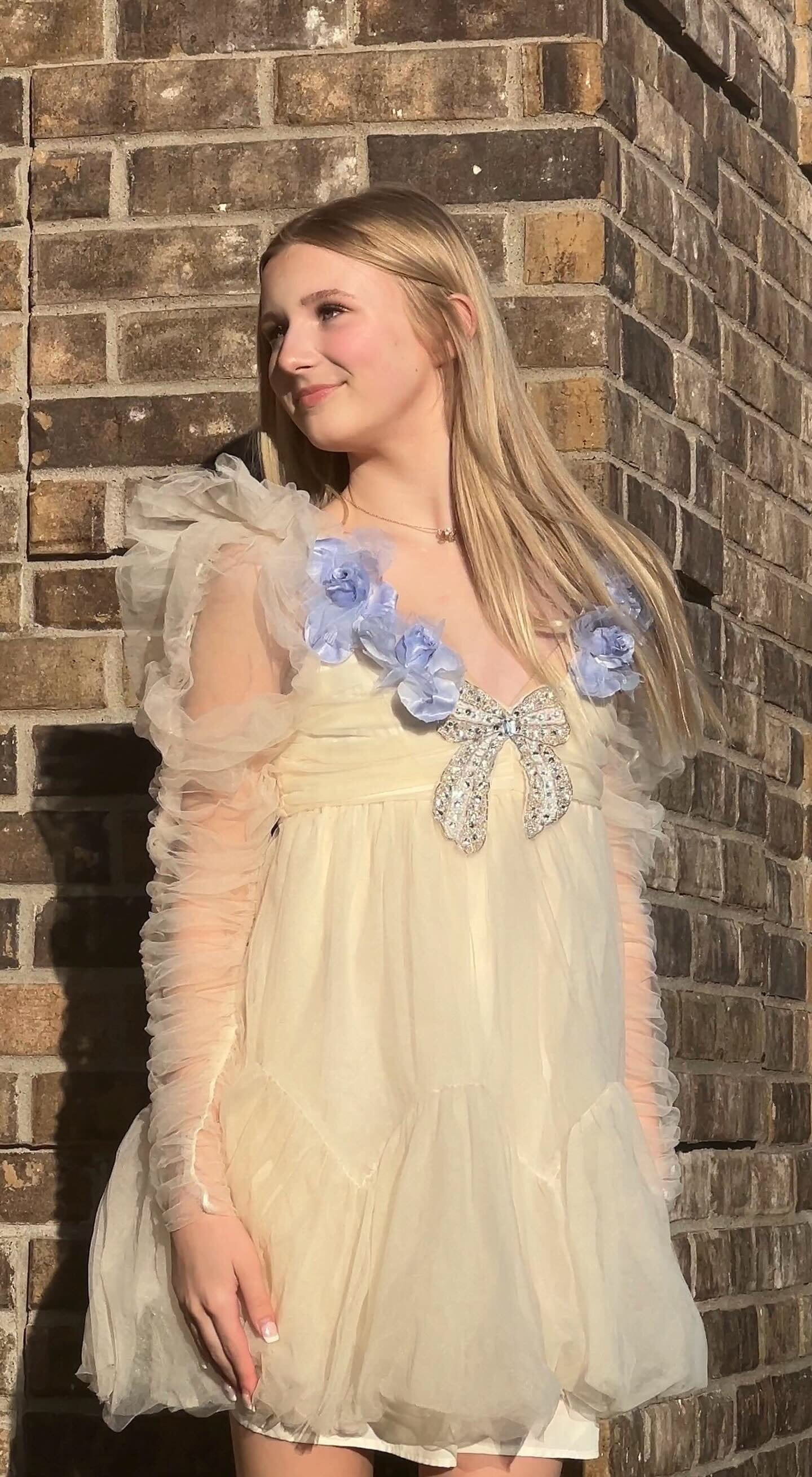 Ivory Ethereal Tulle Dress - Gloria