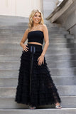 Black Maxi Lace Skirt - Molly