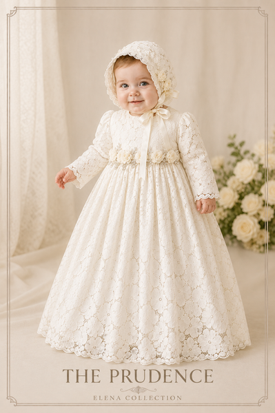 The Prudence Christening Gown & Bonnet