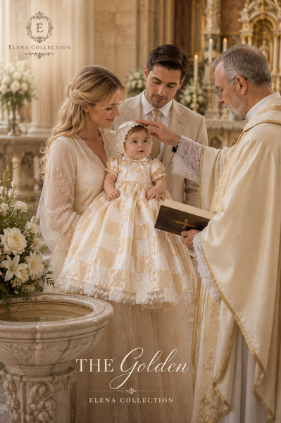 Golden  - Heirloom Christening Gown