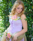 Lilac Floral Corset - Vestalyn