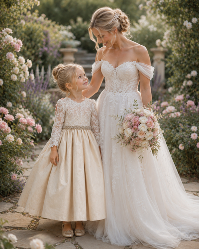 The Antonia Flower Girl Silk Dress Dress