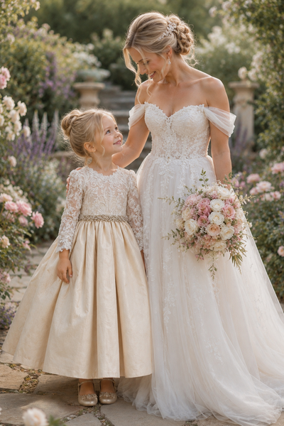The Antonia Flower Girl Silk Dress Dress