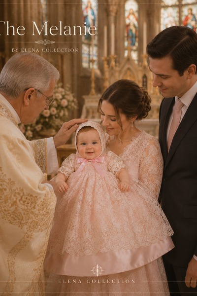 The Melanie  - Heirloom Christening Gown