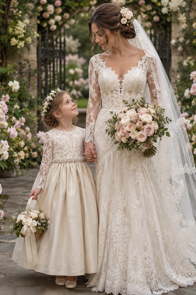 The Antonia Flower Girl Silk Dress Dress