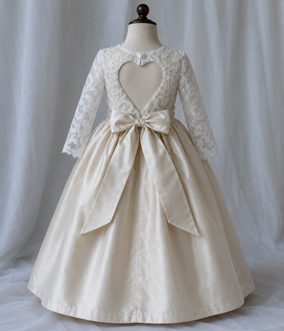 The Antonia Flower Girl Silk Dress Dress