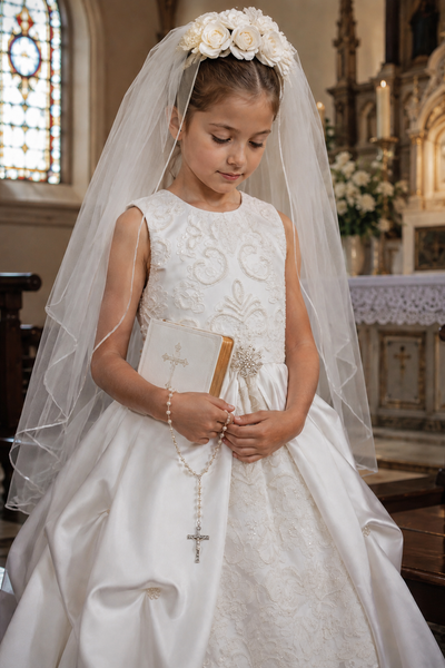 The Seraphina Communion Gown & Veil