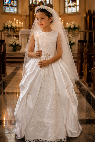 The Seraphina Communion Gown & Veil