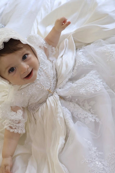 Gabriella Gown  - Heirloom Christening Gown