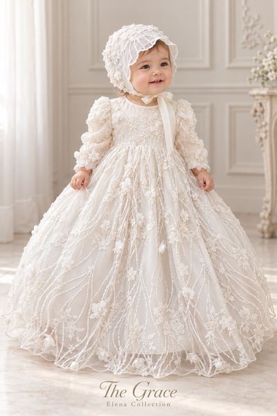 THE GRACE - Heirloom Christening Gown