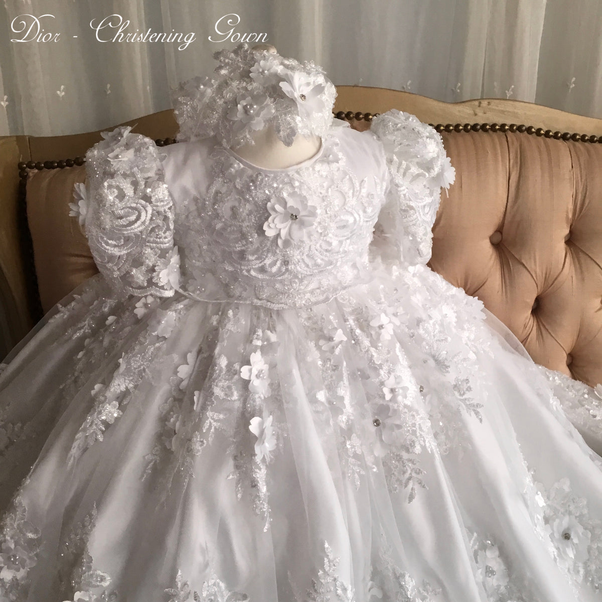 Heirloom Lace Christening Gown - Dior