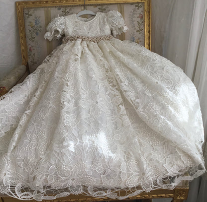 Christening Gown Lace - Isabel