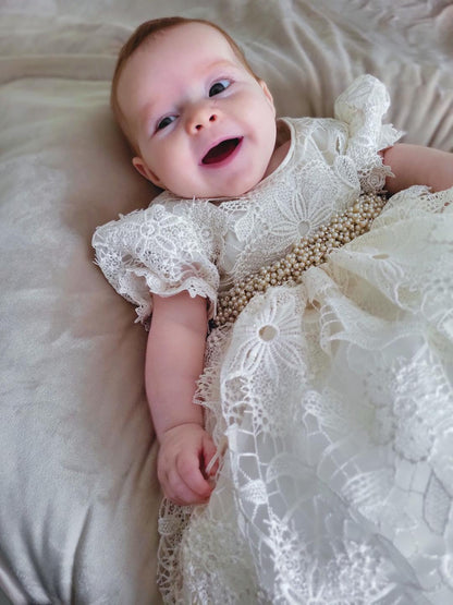 Christening Gown Lace - Isabel