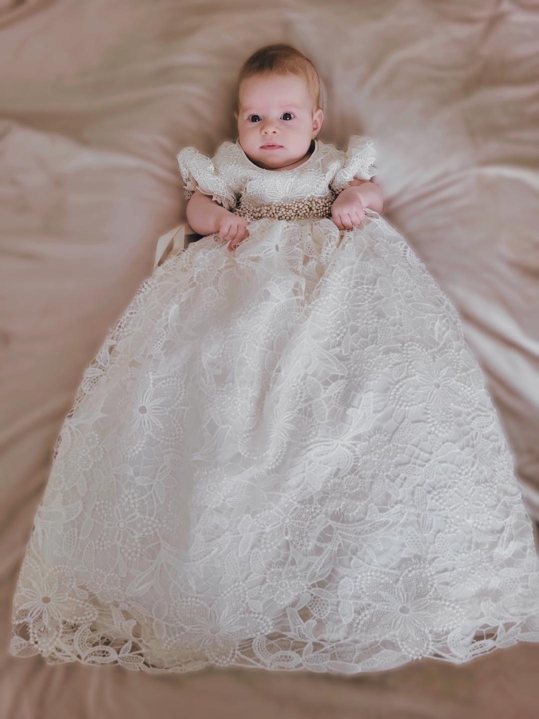 Christening Gown Lace - Isabel