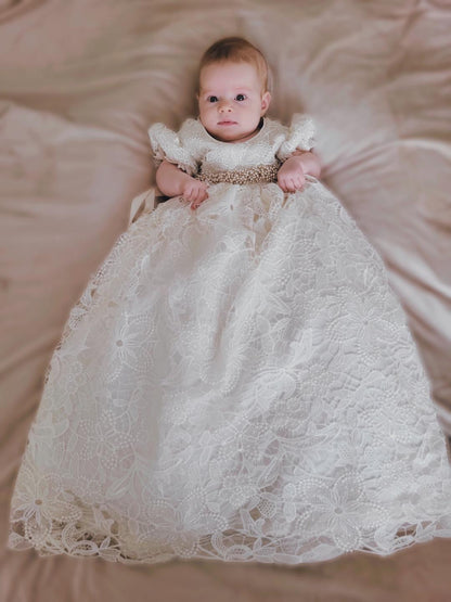 Christening Gown Lace - Isabel