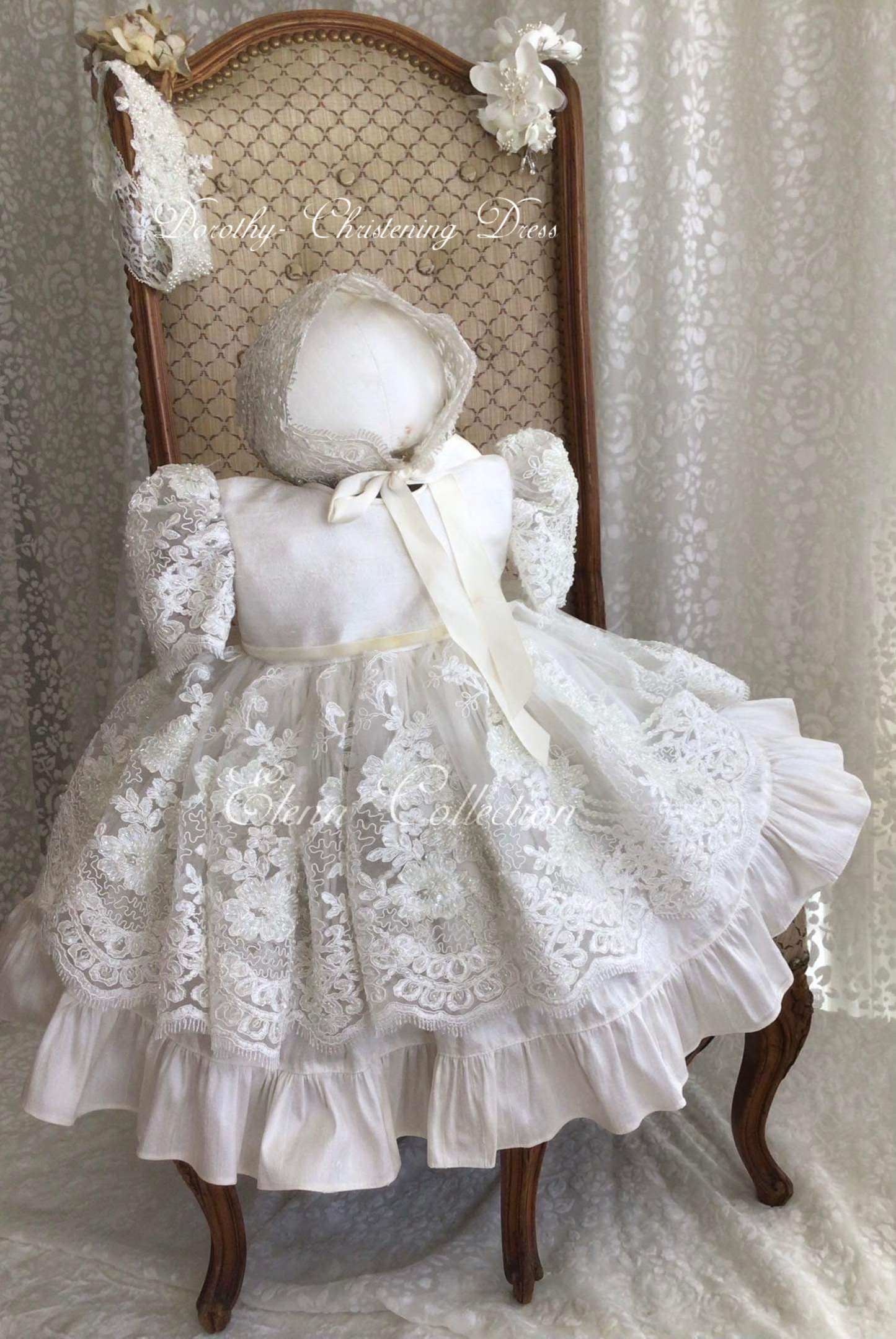 Christening Dress Silk - Dorothy