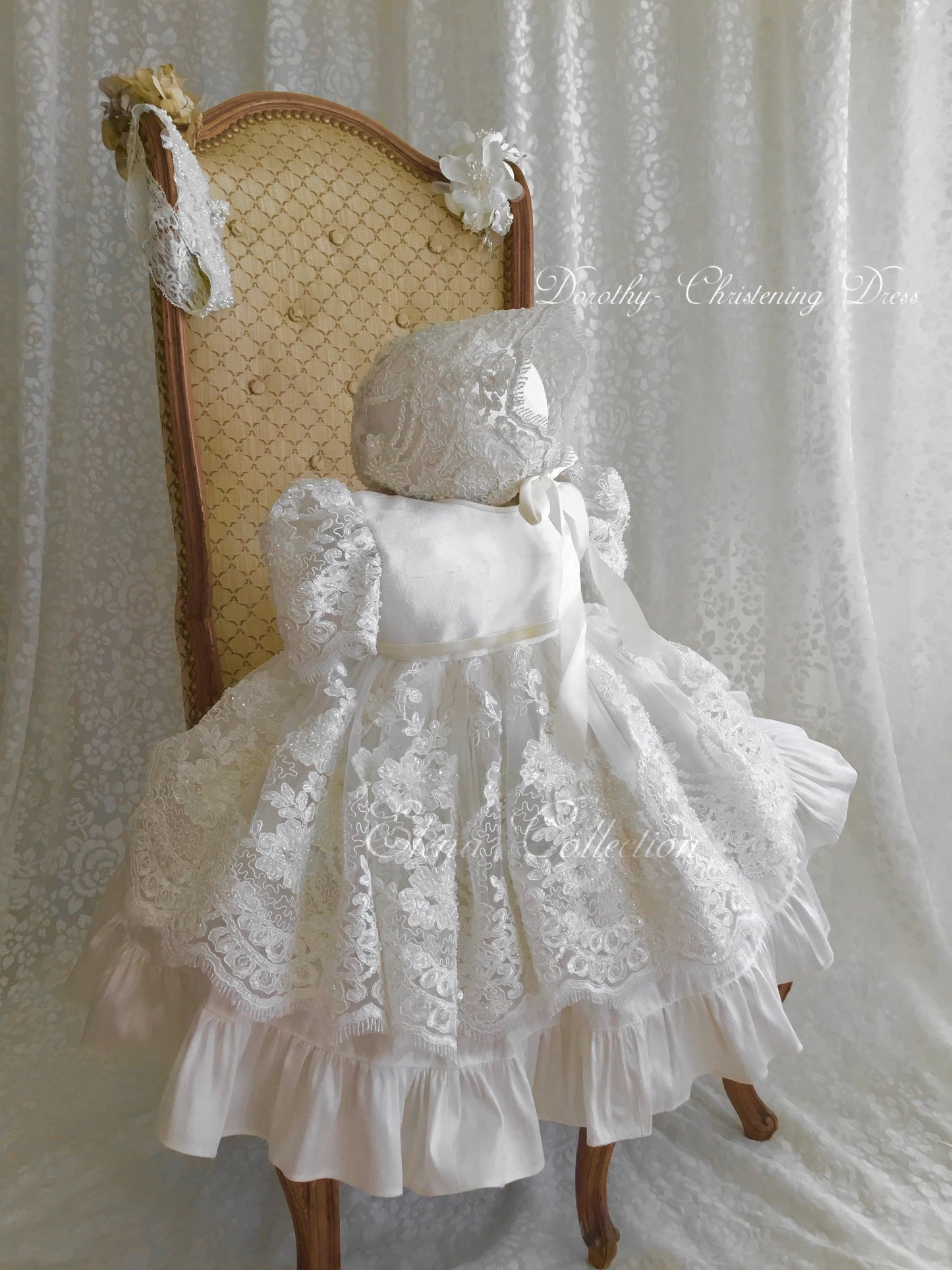 Christening Dress Silk - Dorothy