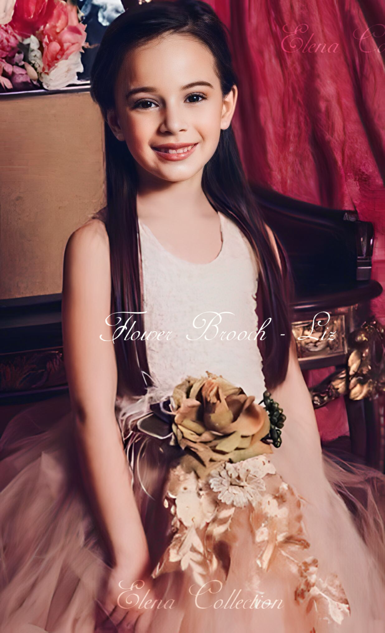 Blush Tutu Dress - Flower Girl - Liz