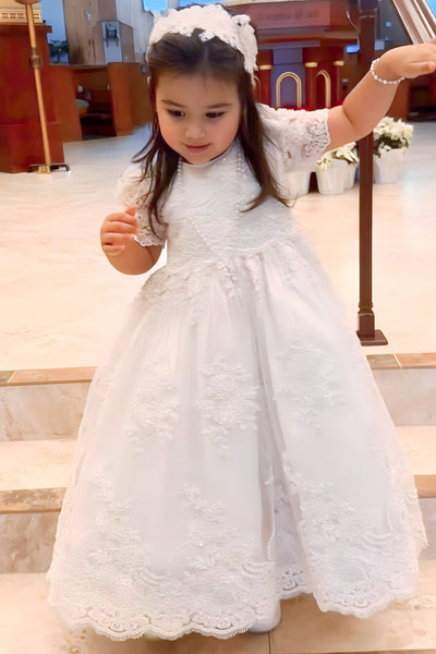 Dalia Christening Dress  - Heirloom Christening Gown