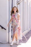 Floral Bohemian Chiffon Dress - Valerie