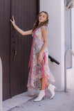 Floral Bohemian Chiffon Dress - Valerie