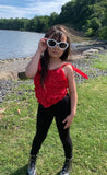 Girls Roses Top - Ellie