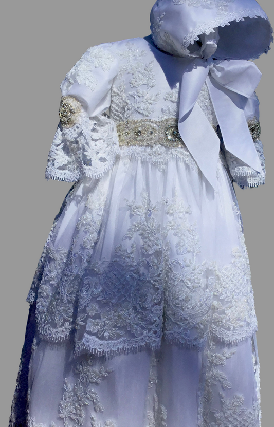 Alexis - christening Dress with Bonnet 1562
