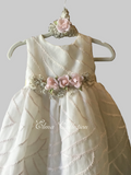 Julia 🤍 Silk Organza Embroidered Baby Dress