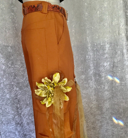 Floral Cargo Pants - Erika