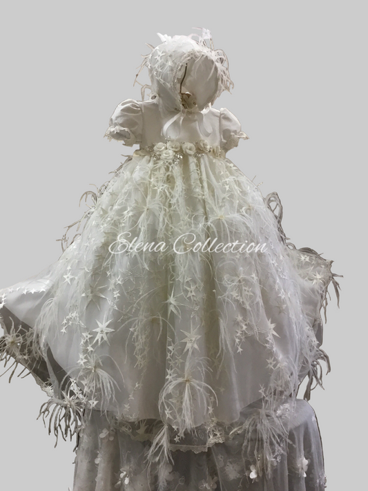 Stephanie - Christening Feather Gown 2448